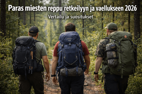 Paras miesten reppu retkeilyyn ja vaellukseen 2026 / Vertailu ja suositukset