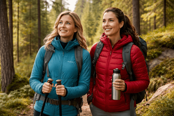 Paras naisten kevyttoppatakki vaellukselle 2026: vertailussa 5 parasta mallia eri tarpeisiin